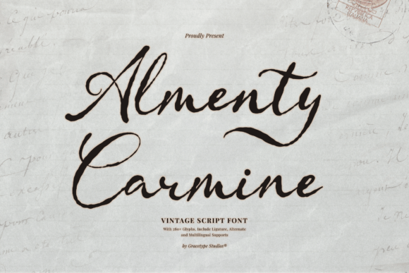 Almenty Carmine: A Script Typeface with a Story to Tell