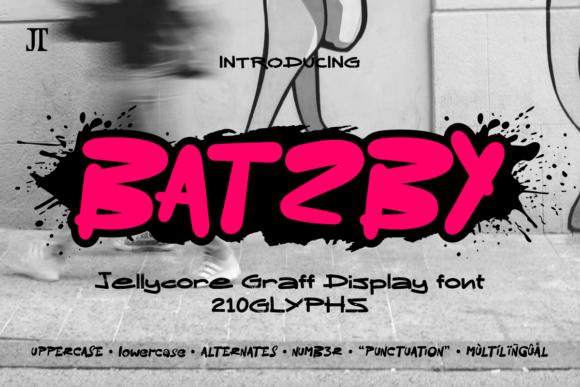 Batzby: The Jelly Graffiti Font That Commands Attention