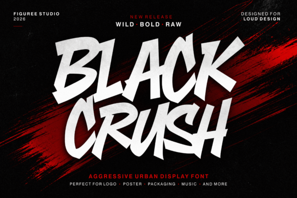 Black Crush: The Aggressive Display Font for Maximum Impact