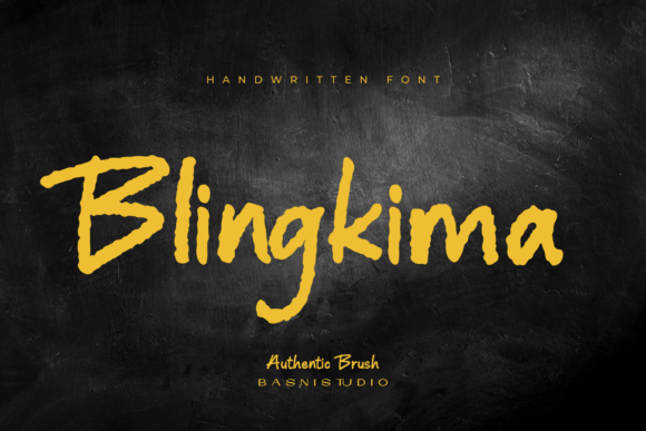 Blingkima: The Gritty Brush Font for Bold Branding