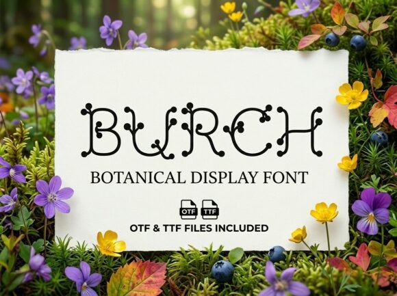 Burch: The Font That Brings Woodland Whimsy to Modern Design