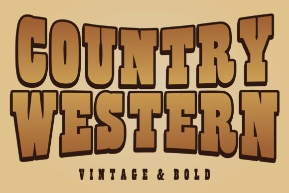 Country Western: A Typeface That Rides with Authentic Character