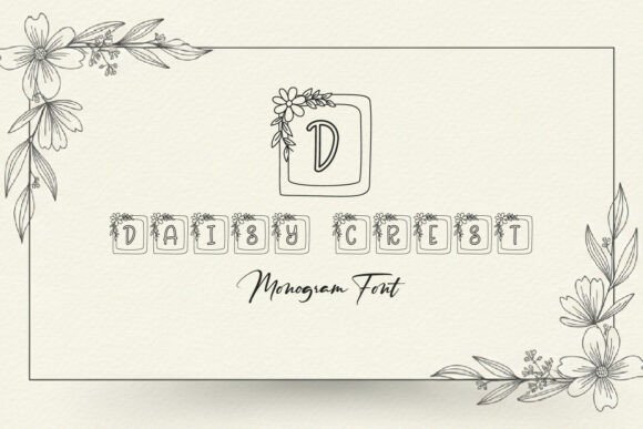 Daisy Crest: Hand-Drawn Charm for Modern Branding