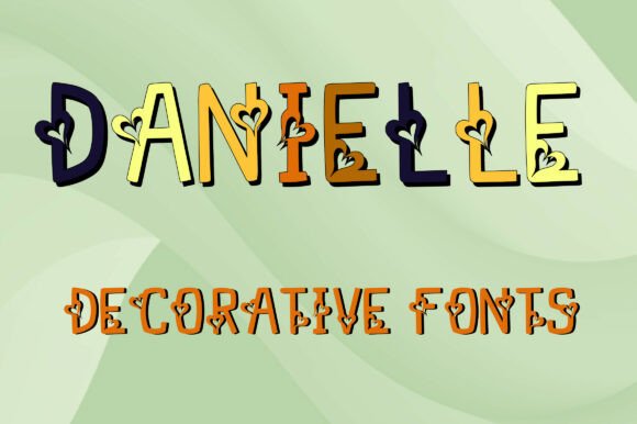 DANIELLE: A Charming Handcrafted Font for Whimsical Designs