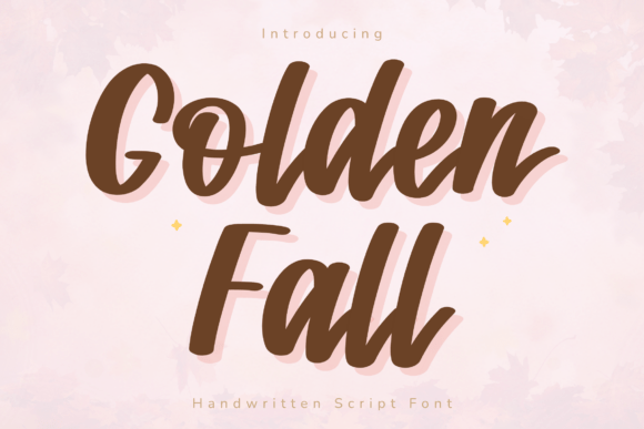 Golden Fall: The Cozy Handwritten Font for Autumn Designs