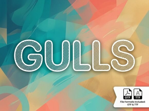 Gulls: The High-Energy Typeface for Retro & Radiant Branding
