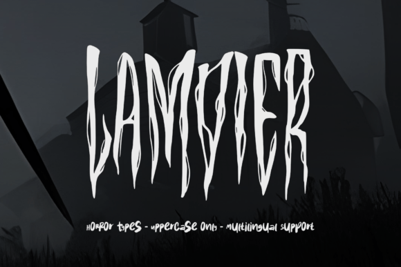 Lamvier: The Horror Font That Bleeds onto Your Designs