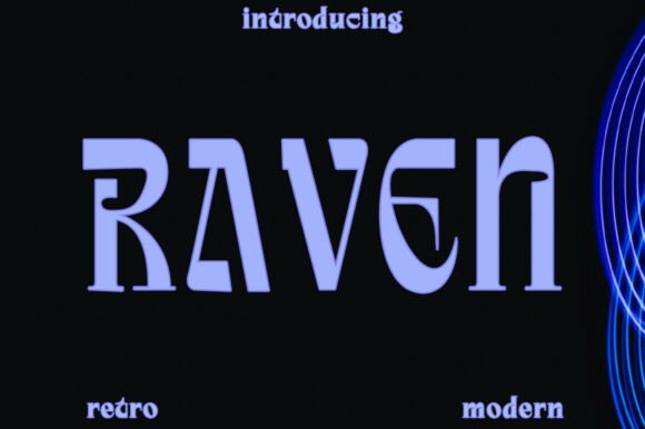 Raven: A Serif Font with Bold Character for Premium Branding