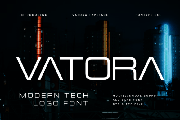 Vatora: The Modern Typeface for Bold Tech Branding
